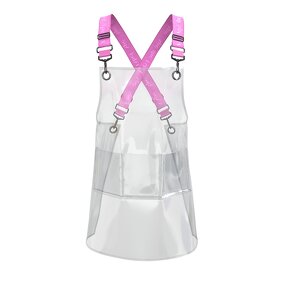 Fashion TPU Apron Factory - Transparent Waterproof for Artist Barber Salon Black