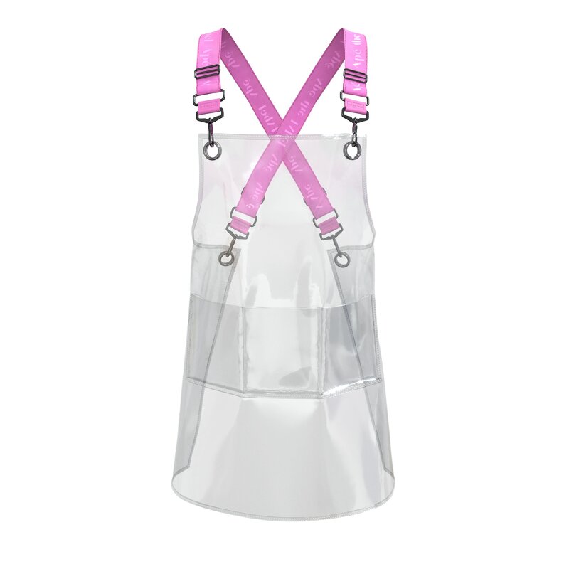 Fashion TPU Apron Factory - Transparent Waterproof for Artist Barber Salon Black