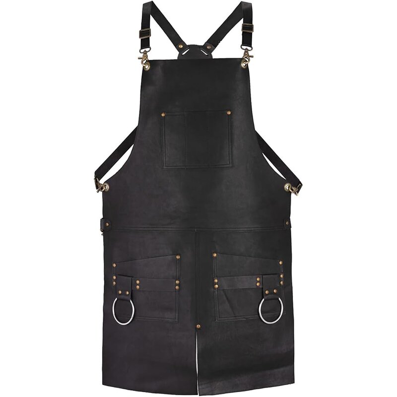 PU Leather Barber Aprons Factory - Professional for Men Woman Chef BBQ Kitchen