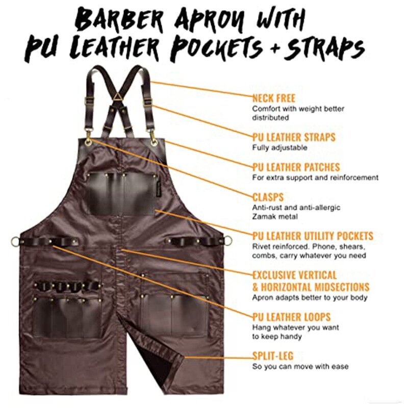 Pocket Waterproof Apron Factory - High-Quality Durable Custom Logo for Hair