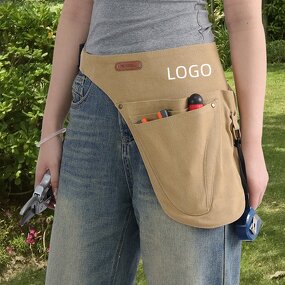 Single Sided Waist Apron Supplier - Canvas Adjustable Webbing Garden Trimmed Woodworking