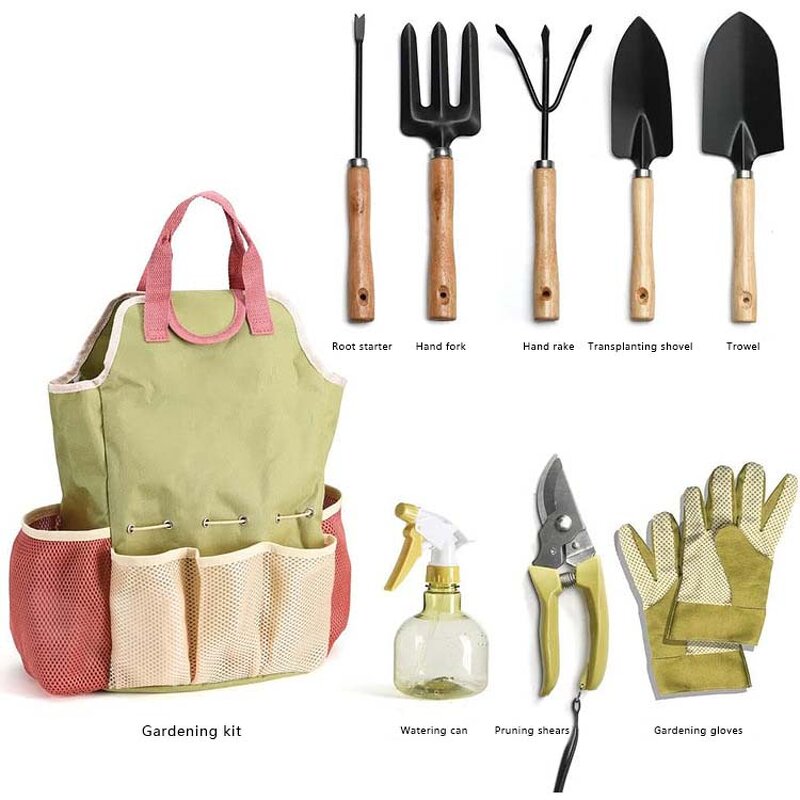 Horticultural Tools Set Factory - Combination Scissors Gift Set of 9 Outdoor Bag