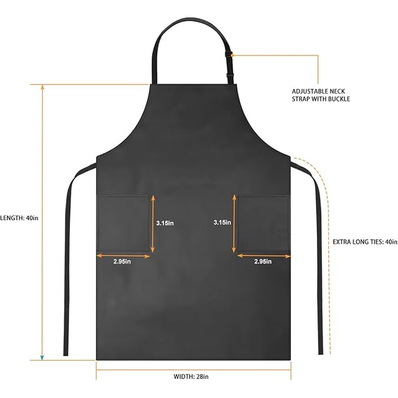 Waterproof PU Apron Factory - Heavy Duty for Men Chef Kitchen Butcher Dishwasher