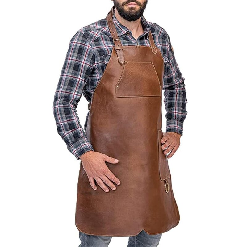 Multipurpose PU Leather Apron Manufacturer - Waterproof Anti-Stain BBQ Baking