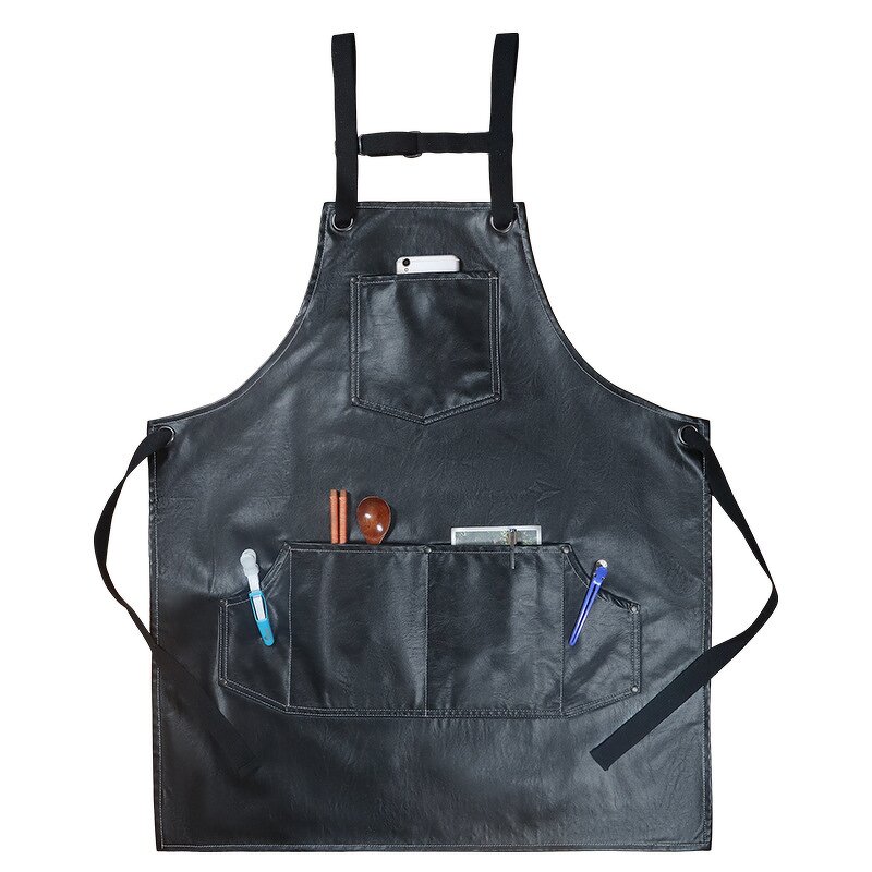 PU Antifouling Apron Supplier - Waterproof BBQ Beauty Barber Pet Store Custom