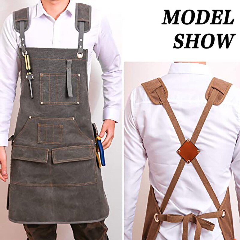 Canvas Work Apron Manufacturer - New Durable Heavy Duty Unisex Tool Pockets