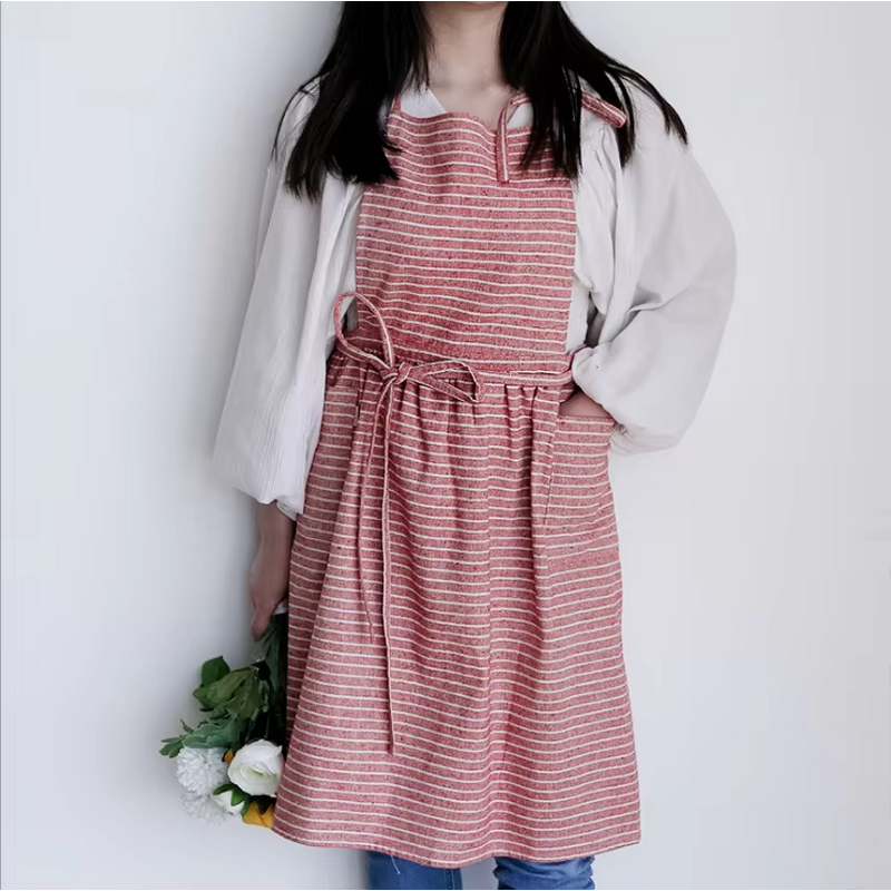 Cotton Linen Apron Supplier - Breathable Restaurant Hair Salon Chef Coffee