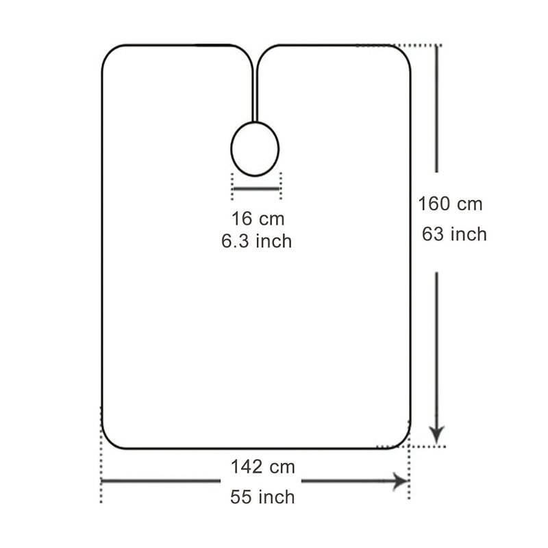 Hair Cutting Shawl Supplier - Hot Selling Button Collar Waterproof Camouflage