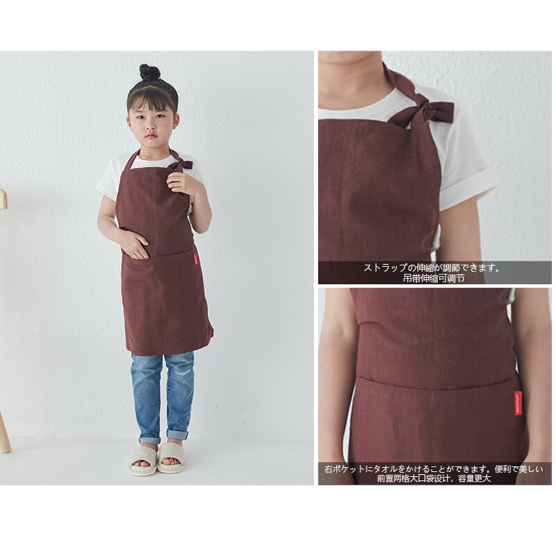 Kids Linen Apron Manufacturer - High Quality Personalized Girls Painting Smock