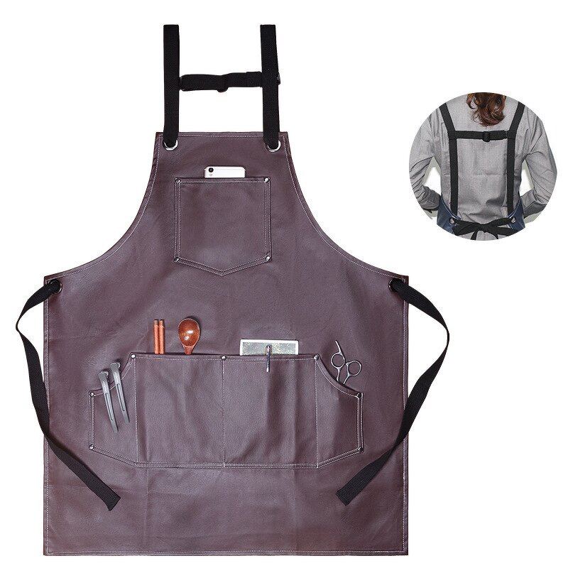 PU Antifouling Apron Supplier - Waterproof BBQ Beauty Barber Pet Store Custom