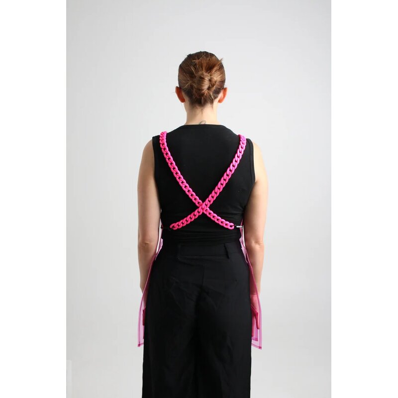 Waterproof Apron Supplier - 5MM Thickness Acrylic Straps Transparent Large Pockets