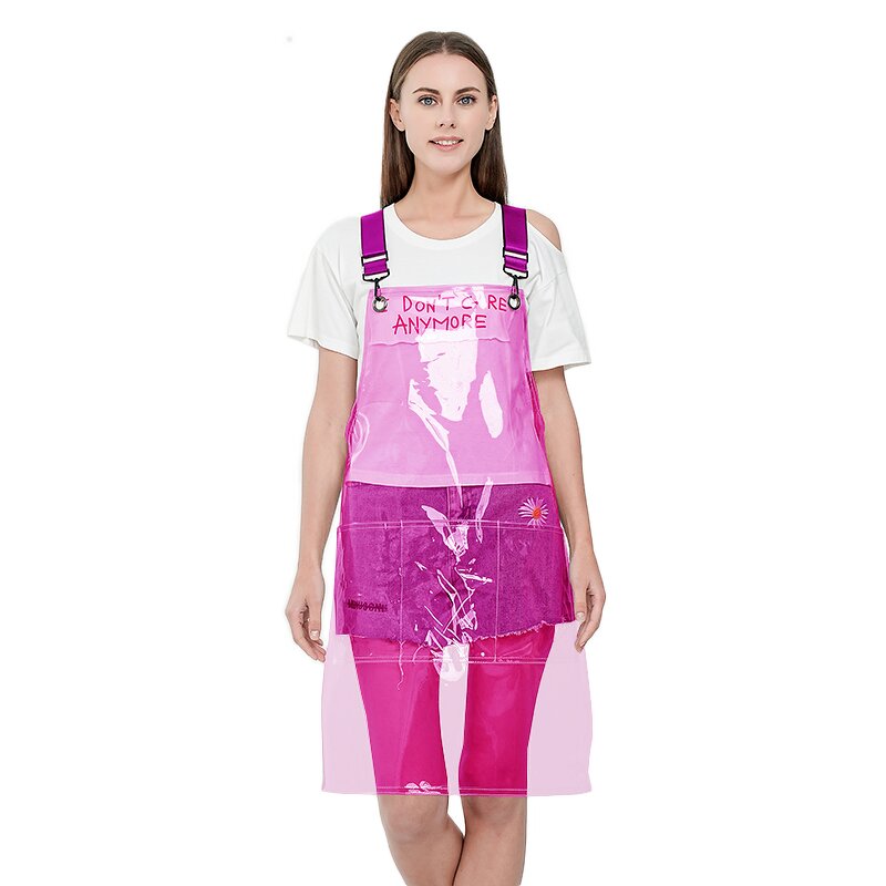 Clear TPU Aprons Supplier - Hairdresser Thicker Waterproof Transparent with Pocket