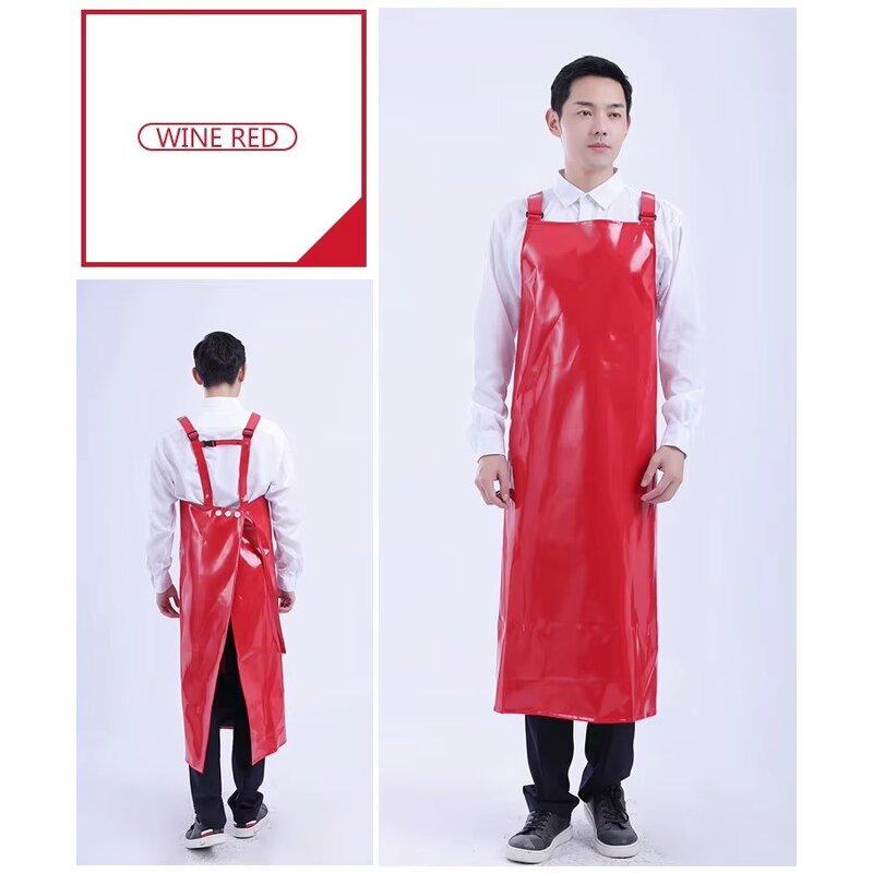 Industrial TPU Apron Supplier - Tear Resistance Blue Reusable Meat Processing