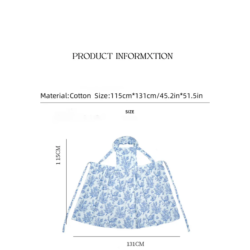 Printed Pattern Apron Factory - Women Custom Logo Digital Cotton Waterproof Florist