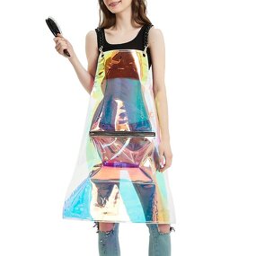 Transparent TPU Apron Factory - 80 CM Long Zipper Large Pocket Barber Car Wash