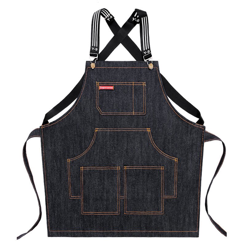 Hairstylist Denim Apron Factory - Wide Shoulder Straps Comfortable Stain Resistant