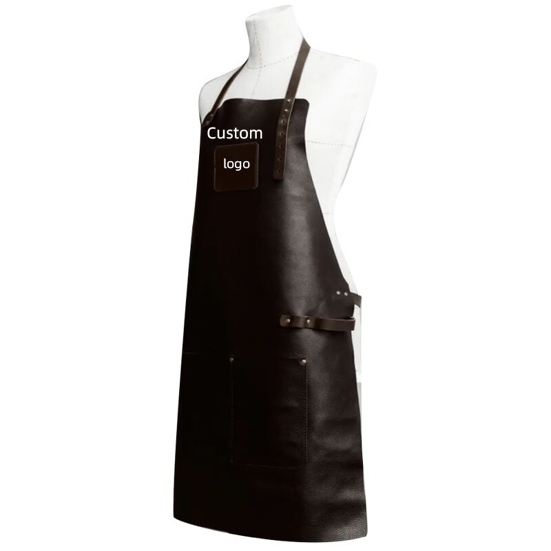 Soft Leather Apron Factory - Black 2 Pockets Stain Resistant Tattoo Artist