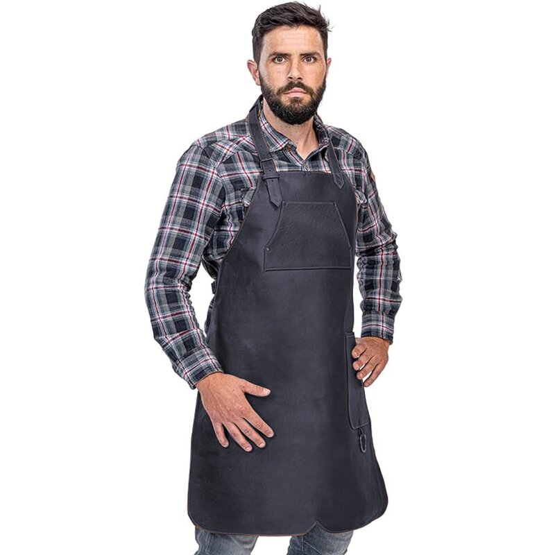 Multipurpose PU Leather Apron Manufacturer - Waterproof Anti-Stain BBQ Baking