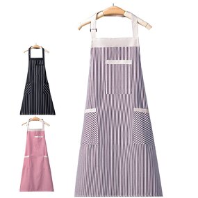 Polyester Cotton Apron Manufacturer - New Striped Adjustable Halter Home Kitchen
