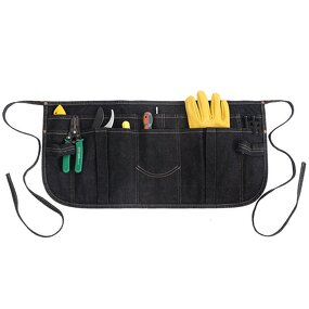 Denim Half Apron Supplier - Washable Outdoor Stain Resistant Multi Pocket Garden