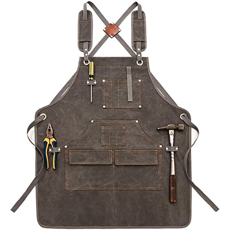 Canvas Work Apron Manufacturer - New Durable Heavy Duty Unisex Tool Pockets