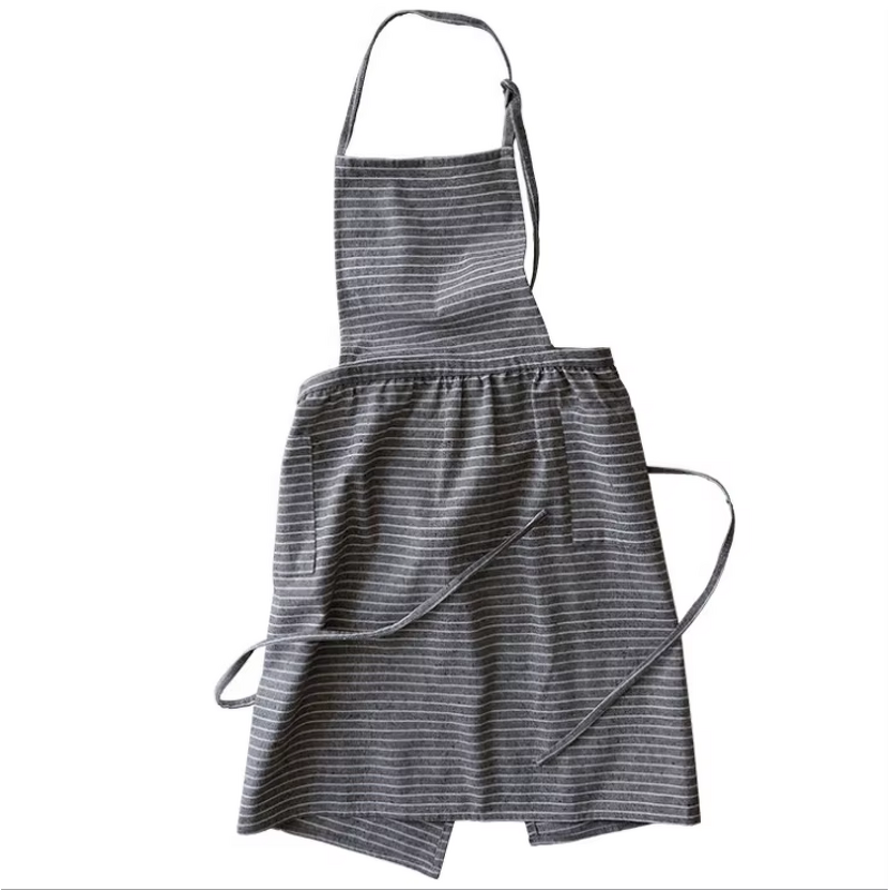 Cotton Linen Apron Supplier - Breathable Restaurant Hair Salon Chef Coffee