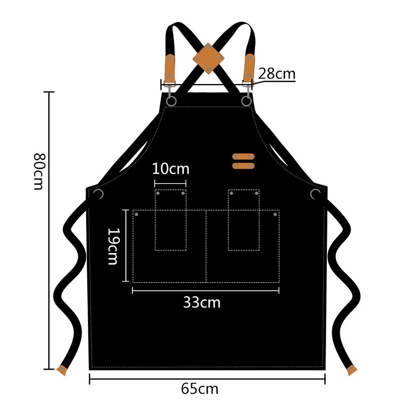 Leathaire PU Apron Manufacturer - New Cross-Adjustable Waterproof Pet Store