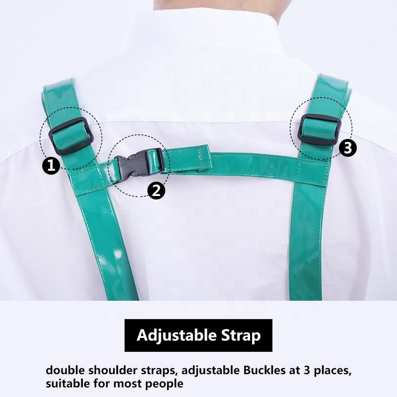 Industrial TPU Apron Supplier - Tear Resistance Blue Reusable Meat Processing