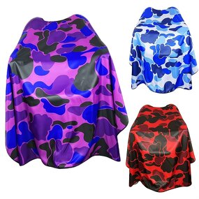 Hair Cutting Shawl Supplier - Hot Selling Button Collar Waterproof Camouflage