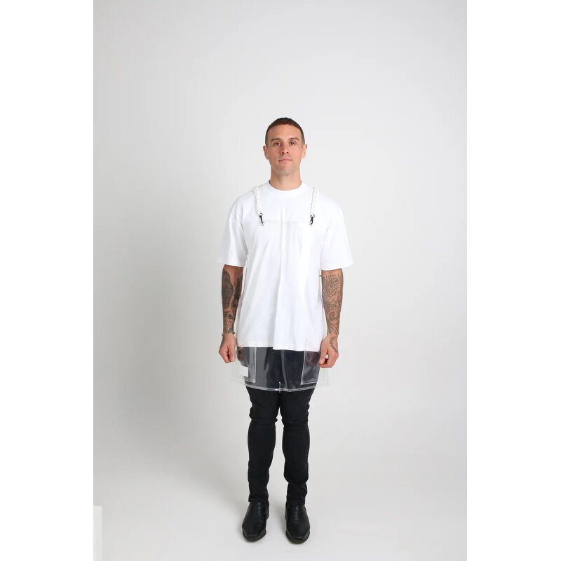 Waterproof Apron Supplier - 5MM Thickness Acrylic Straps Transparent Large Pockets