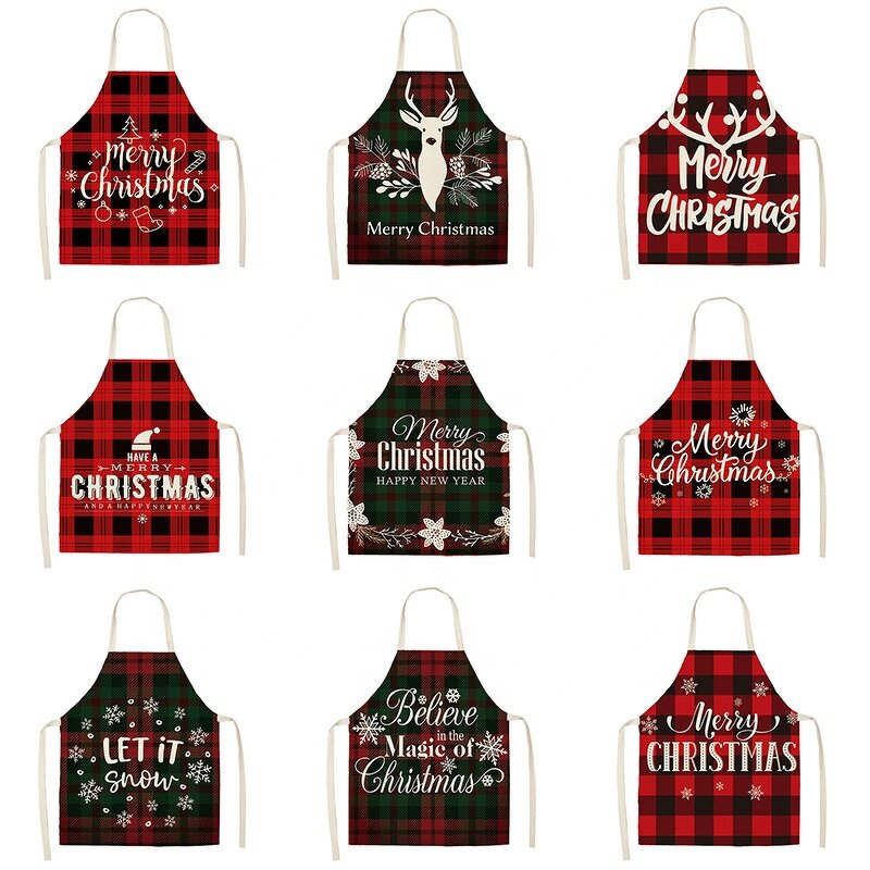 Kids Bib Apron Supplier - Custom Red Long Adjustable Water Resistant Printed