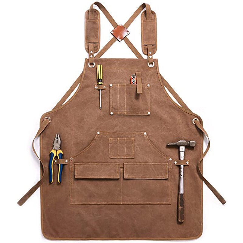 Canvas Work Apron Manufacturer - New Durable Heavy Duty Unisex Tool Pockets