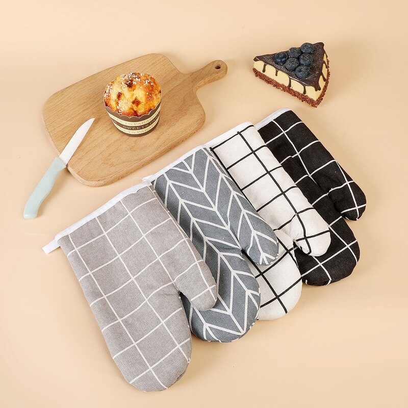 Long Cotton Silicone Gloves Manufacturer - Plus Silicone Kitchen Microwave Oven Mitts