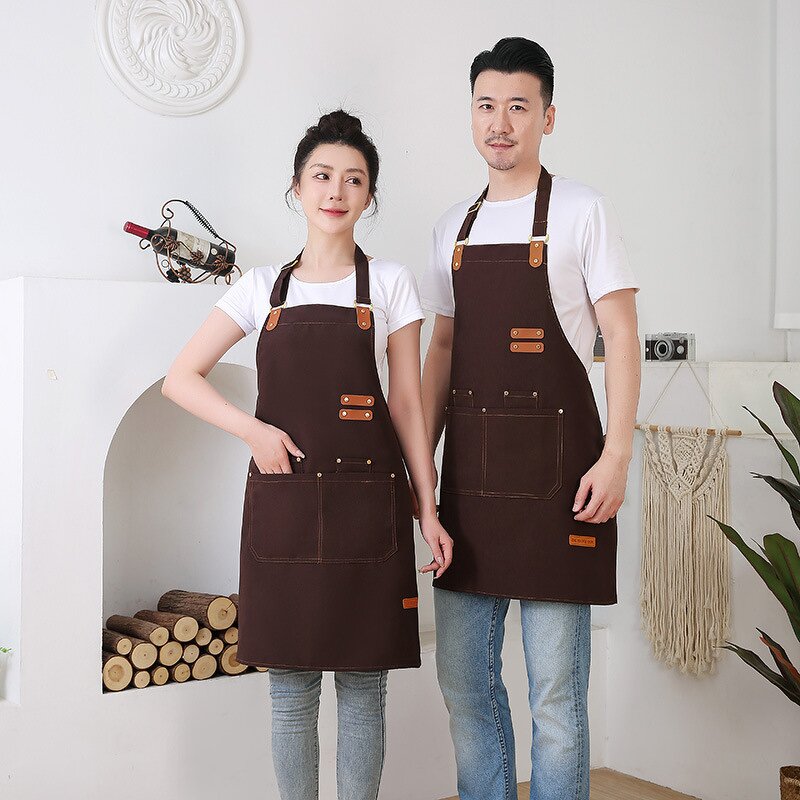 Oil-Resistant Kitchen Apron Factory - Simple High-Grade Waistcoat New Home Use