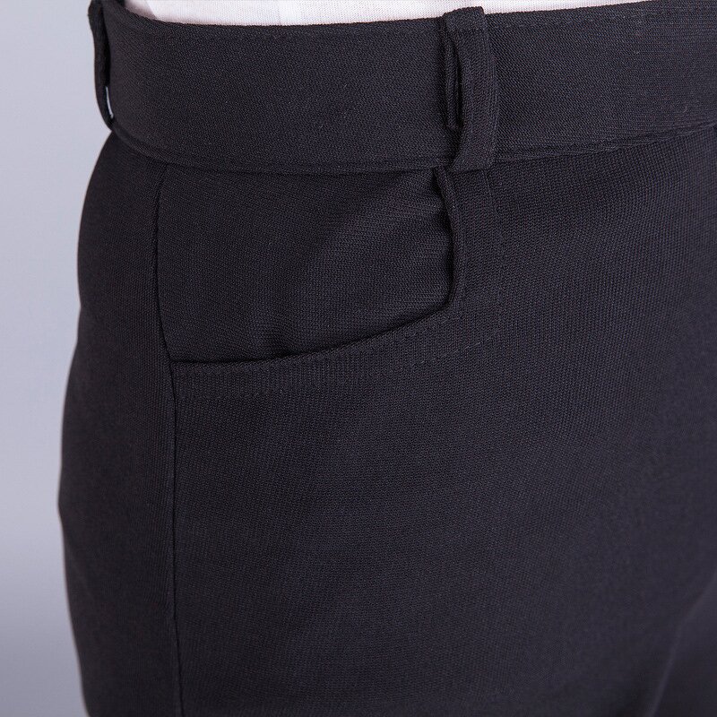 Men's Work Pants Factory - Polyester Lightweight Breathable Black Kitchen Casual