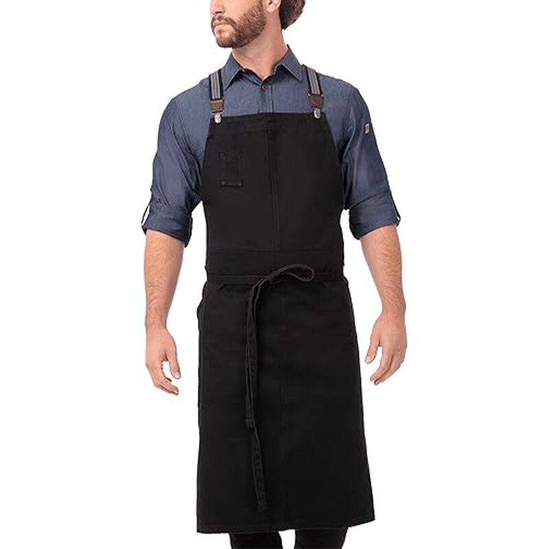 Chef Apron Supplier - OEM Professional Grade Denim With Pocket Cooking Kitchen
