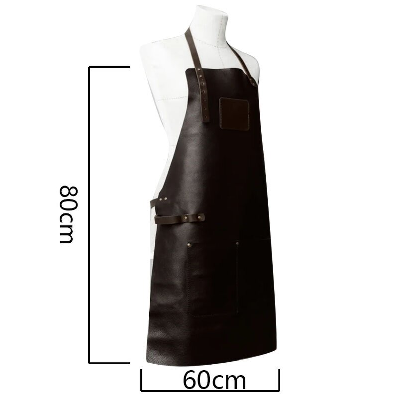 Soft Leather Apron Factory - Black 2 Pockets Stain Resistant Tattoo Artist