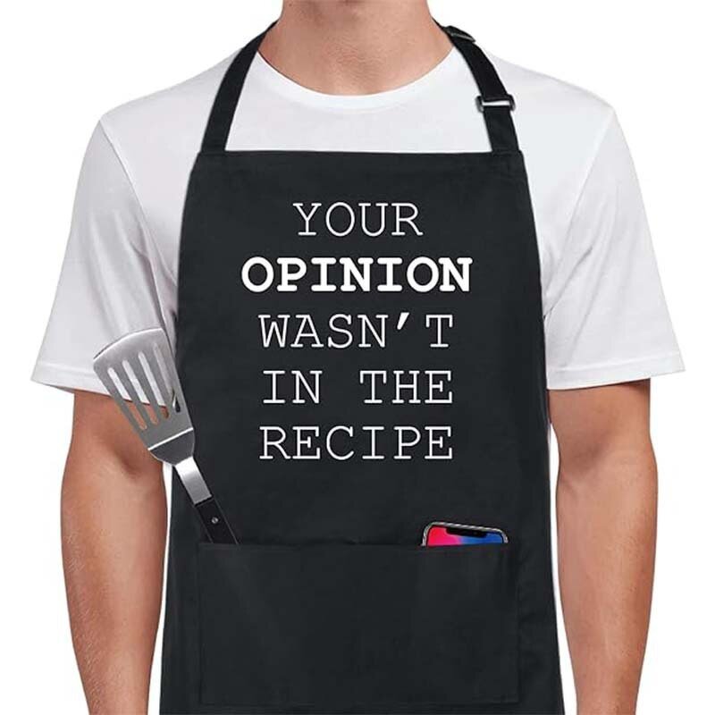 Black Cooking Apron Supplier - Adjustable Kitchen Polyester Household Barista
