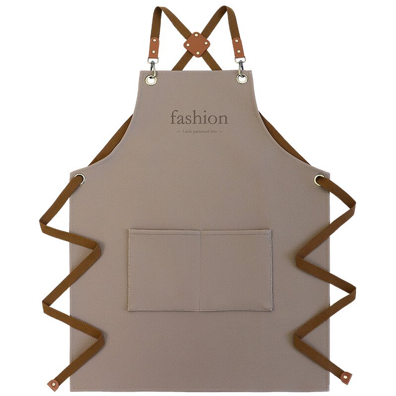 Waterproof PU Apron Supplier - Cross Shoulder Strap Adjustable Barber Shop