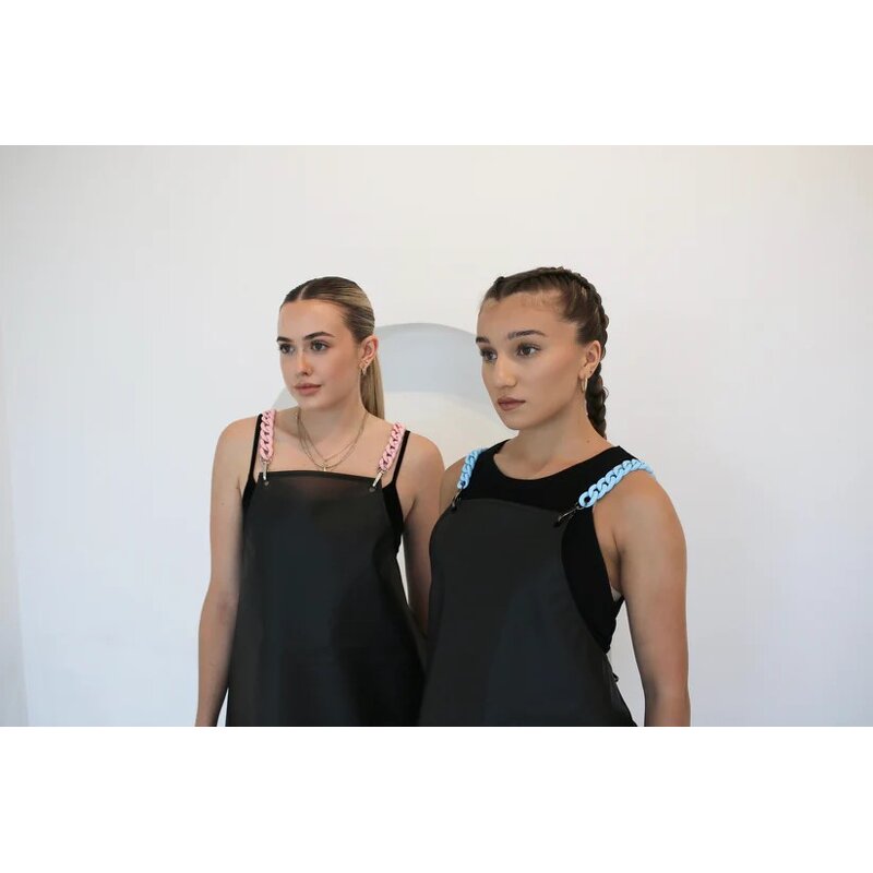 Nail Salon Apron Manufacturer - Black Clear Transparent with Pockets Unisex