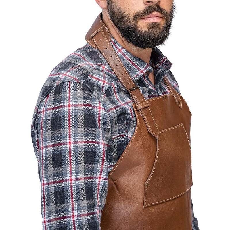 Multipurpose PU Leather Apron Manufacturer - Waterproof Anti-Stain BBQ Baking