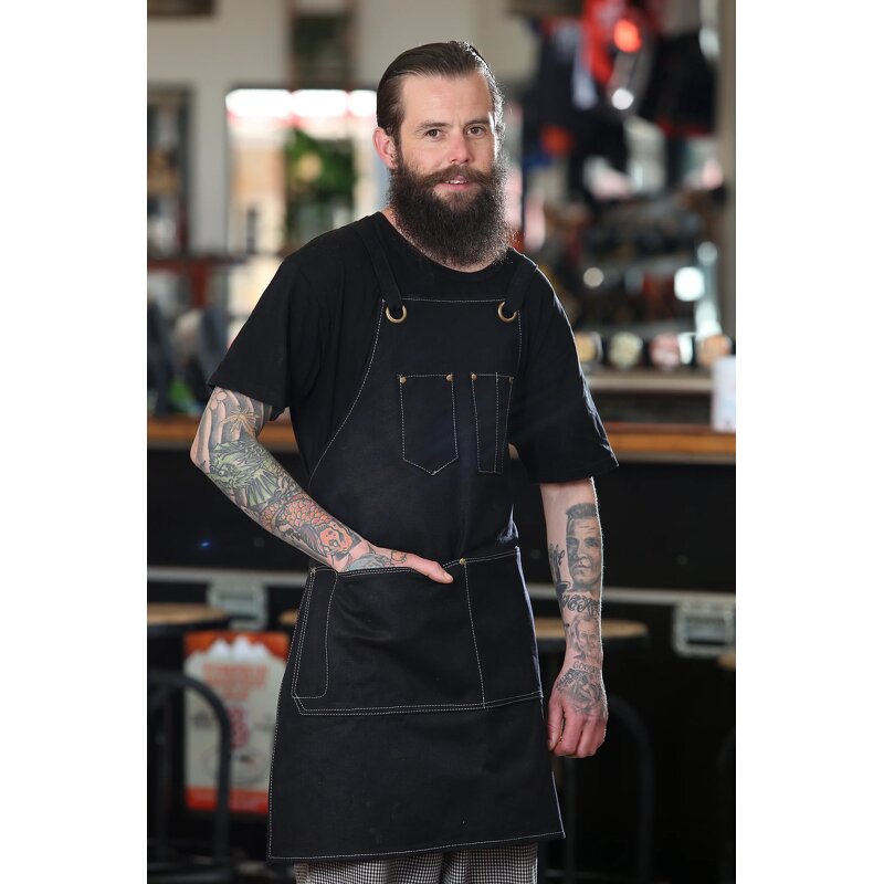 Cotton Canvas Apron Manufacturer - Custom 100% Mens Two Pockets Sublimation