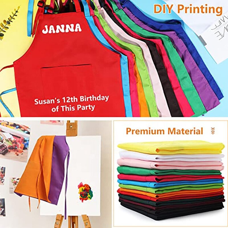 Children Polyester Apron Manufacturer - Customized for Kitchen Cooking Baking Painting
