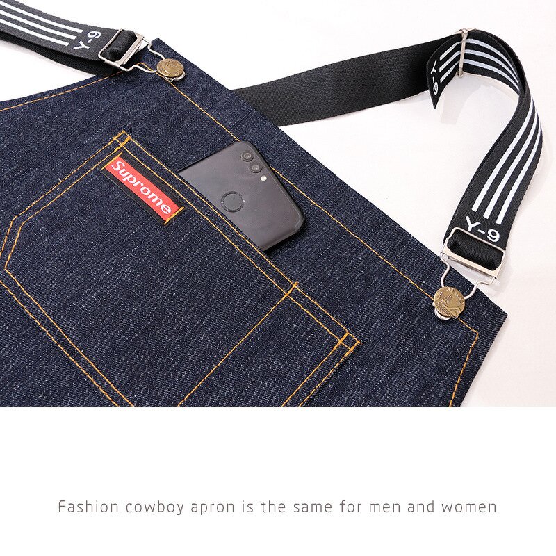 Hairstylist Denim Apron Factory - Wide Shoulder Straps Comfortable Stain Resistant