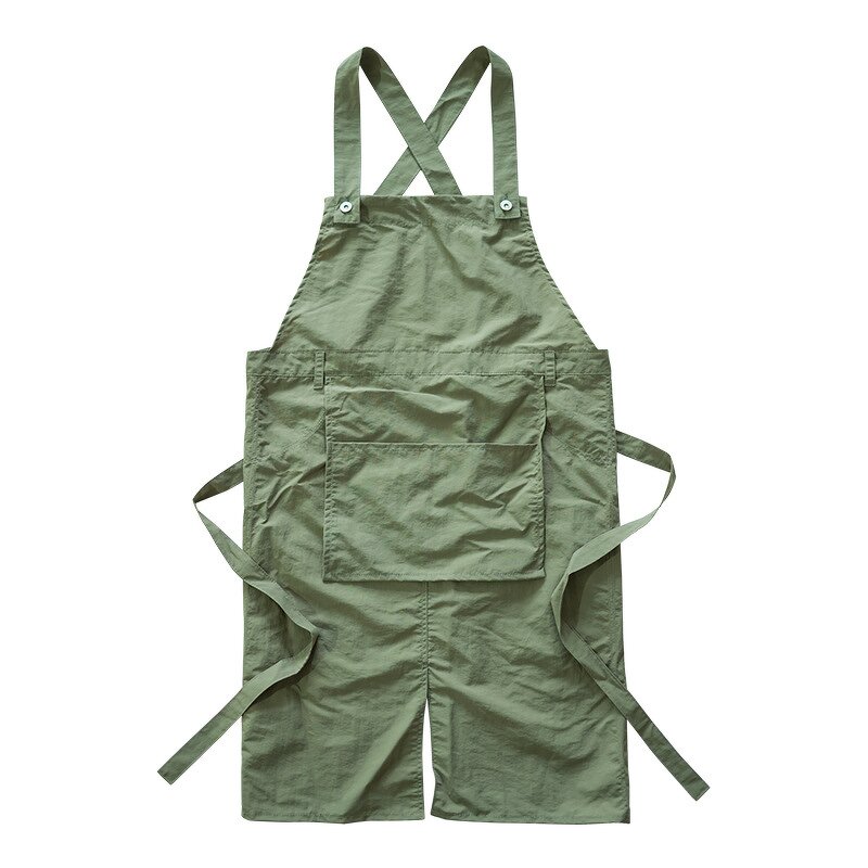 Long Coffee Shop Apron Manufacturer - New Floral Fruit Barista Work Clothes