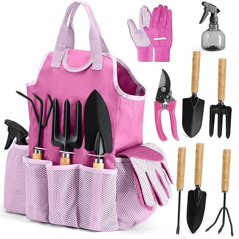 Horticultural Tools Set Factory - Combination Scissors Gift Set of 9 Outdoor Bag