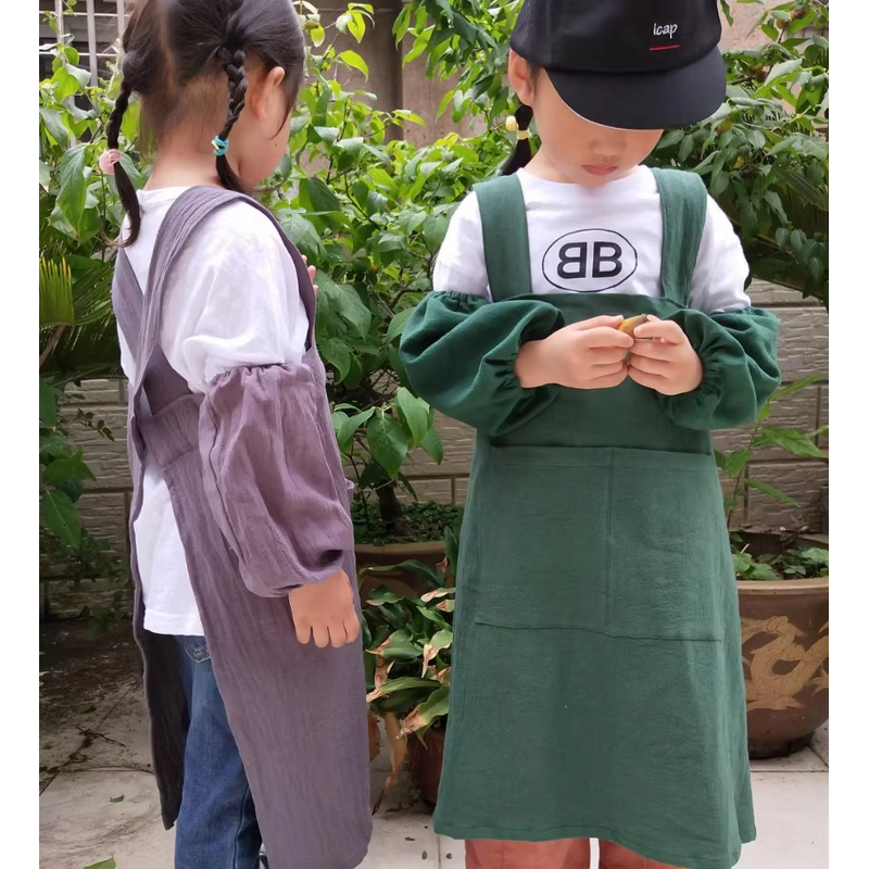 Baby Kids Bib Apron Supplier - Customized Long Sleeve Polyester Waterproof Sublimation