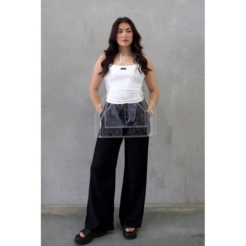 Transparent TPU Apron Manufacturer - Custom Fashion Clear Waterproof Women's Kitchen
