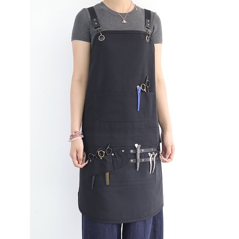 Waterproof Hairdressing Apron Factory - Black Adjustable Webbing Multi-Functional