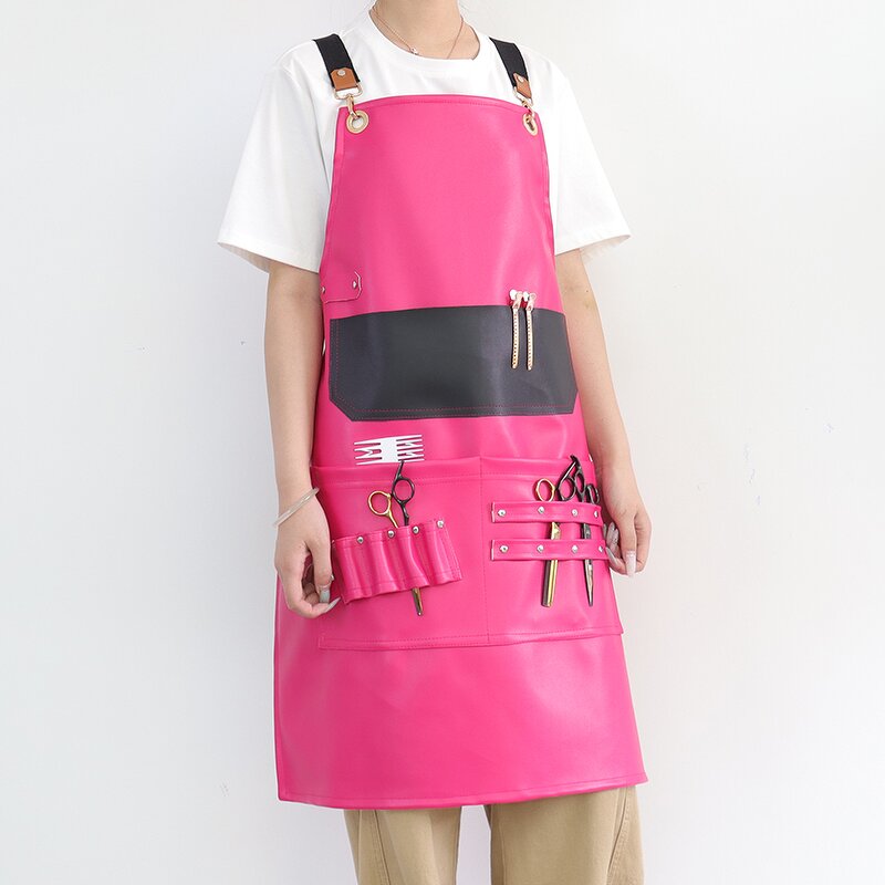 Black PU Apron Supplier - Heavy Duty Waterproof Chefs Butchers Hairdressers